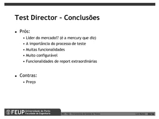 Ferramentas de Gestão de Testes