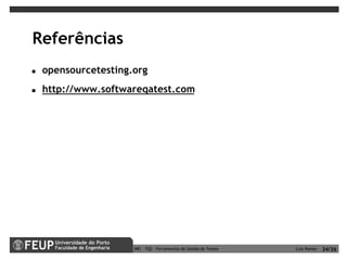 Ferramentas de Gestão de Testes