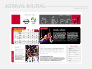 JORNAL MURAL OLIMPÍADAS 2012
 