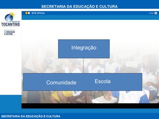 SECRETARIA DA EDUCAÇÃO E CULTURA
xFechar
Integração
Comunidade Escola
 