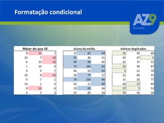 Formatação condicional

 
