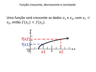 Função crescente, decrescente e constante
 
