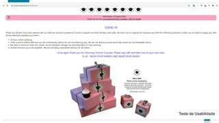 4747
Testes de usabilidade – Facilidade no
aprendizado
Teste de Usabilidade
 