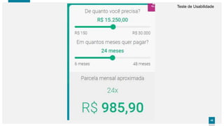 4949
Teste de Usabilidade
 