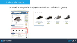 Produtos relacionados
Prateleiras de produtos que o consumidor também irá gostar
 