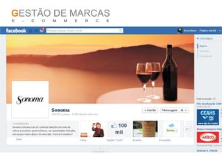GESTÃO DE MARCAS
E   -   C   O   M   M   E   R   C   E
 