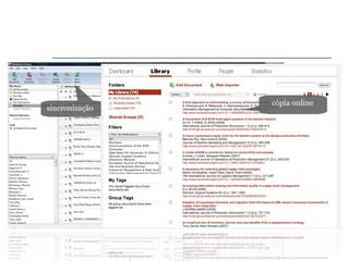 Syncronize your library online
sincronização
cópia online
 