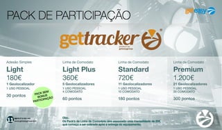 PACK DE PARTICIPAÇÃO
agora é a sua vez
www.geteasygroup.com
Obs.:
Caso acabe os seus vouchers, ferramenta de trabalho do Membro, poderá adquirir mais posteriormente.
Os Pack’s da Linha de Comodato têm associado uma mensalidade de 20€ referente à manutenção do Office. Este
valor só é pago na aquisição do primeiro pacote. Os seguintes pacotes adquiridos não tem mensalidade associada.
360€
On
90 pontos
VOUCHERS
PARA ARTISTAS9
VOUCHERS
PARA UTILIZADORES18
ASSINATURA
NO PLEIMO DE 1 ANO1
SOFTWARE DE
PUBLICAÇÃO DIGITAL1
Linha de Comodato
1.200€
Pop Star
300 pontos
VOUCHERS
PARA ARTISTAS40
VOUCHERS
PARA UTILIZADORES80
ASSINATURA
NO PLEIMO DE 1 ANO1
SOFTWARE DE
PUBLICAÇÃO DIGITAL1
Linha de Comodato
3.200€
Super Star
800 pontos
VOUCHERS
PARA ARTISTAS80
VOUCHERS
PARA UTILIZADORES160
ASSINATURAS
NO PLEIMO DE 1 ANO2
SOFTWARE DE
PUBLICAÇÃO DIGITAL1
Linha de ComodatoLinha de Comodato
720€
Fan
180 pontos
VOUCHERS
PARA ARTISTAS18
VOUCHERS
PARA UTILIZADORES36
ASSINATURA
NO PLEIMO DE 1 ANO1
SOFTWARE DE
PUBLICAÇÃO DIGITAL1
180€
Start
45 pontos
VOUCHERS
PARA ARTISTAS4
VOUCHERS
PARA UTILIZADORES9
ASSINATURA
NO PLEIMO DE 1 ANO1
SOFTWARE DE
PUBLICAÇÃO DIGITAL1
Adesão Simples
 