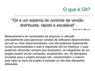 Git e GitHub - Conceitos Básicos | PPT