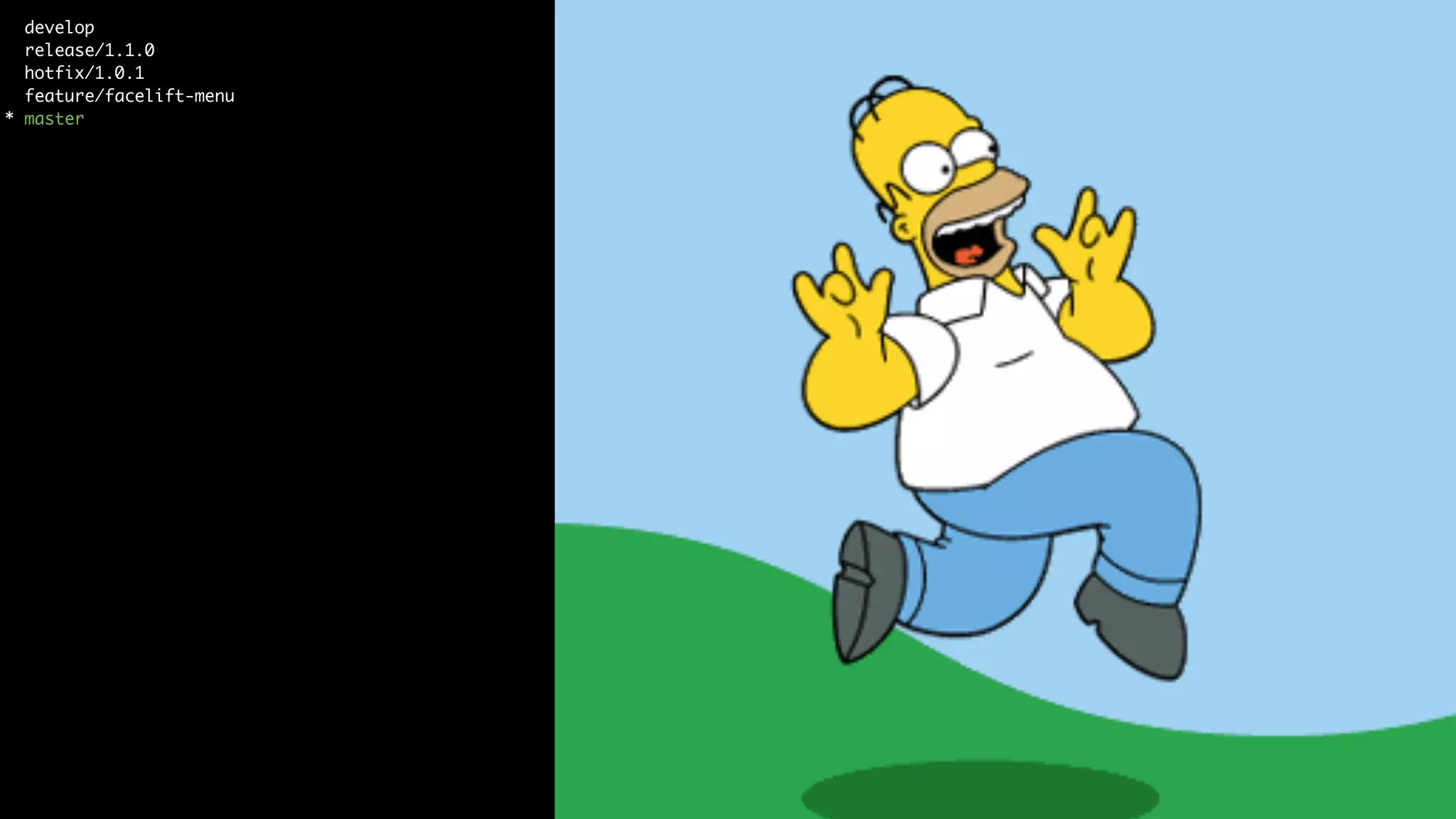 $ git branch -a
Em qual branch devo trabalhar?
 