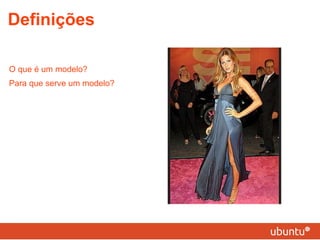 Definições O que é um modelo? Para que serve um modelo? 