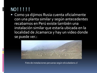 O sea que haarp de estados unidos no es la única arma de este tipo?