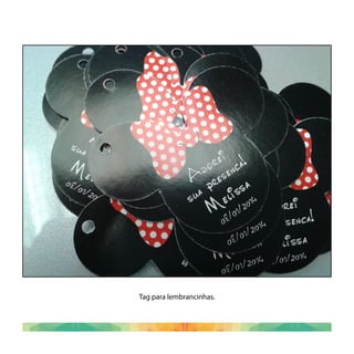 Tag para lembrancinhas.
 