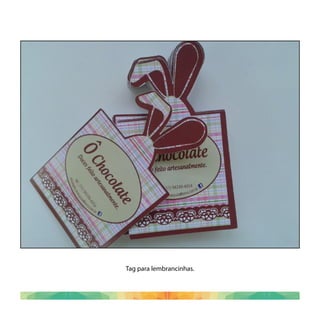 Tag para lembrancinhas.
 