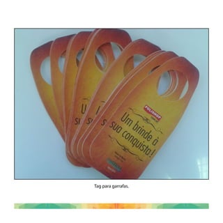Tag para garrafas.
 