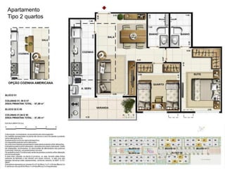Apartamento
Tipo 2 quartos
 