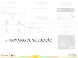 feeds XML           links de texto
                                                      E-Mail Marketing

             Em busca de talentos? Recrute conosco!




                      Co-Registration




                                                          Banners




⁄ FORMATOS DE VEICULAÇÃO


                                                                    www.hi-midia.com
                                                                    RJ + 55 21 2244-8888
                                                                    SP + 55 11 4063-2650
 