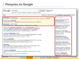 ⁄ Pesquisa no Google




                       www.hi-midia.com
                       RJ + 55 21 2244-8888
                       SP + 55 11 4063-2650
 