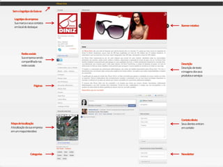 Logotipodaempresa
Suamarcaeseuscontatos
emlocaldedestaque
Páginas
Contatodireto
Seusclientesentram
emcontato
Bannerrotativo
Redessociais
Suaempresasendo
compartilhadanas
redessociais
Mapadelocalização
Alocalizaçãodasuaempresa
emummapainterativo
SemologotipodaGuia-se
Categorias Newsletter
Descrição
Descriçãodetexto
eimagensdosseus
produtoseserviços
 