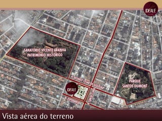 Vista aérea do terreno 