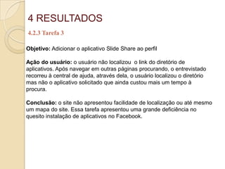  Prioridade 34 RESULTADOS4.1 Avaliação de Acessibilidade por avaliador automáticoPrioridade 1: trata de erros aos quais não são de grande prejuízo aos usuários, mas quando implementados tornam o sitio mais abrangente.Erros Fornecer um equivalente textual a cada imagem (isso abrange: representações gráficas do texto, incluindo símbolos, GIFs animados, imagens utilizadas como sinalizadores de pontos de enumeração, espaçadores e botões gráficos), para tanto, utiliza-se o atributo "alt" ou "longdesc" em cada imagem. Obs.: Para scripts você deve utilizar noscript.4 RESULTADOS4.1 Avaliação de Acessibilidade por avaliador automáticoPrioridade 2: trata de erros que podem dificultar na navegabilidade até mesmo causar frustrações aos usuários ,portanto fazendo se um ponto de grande importância para a formação de um site acessível.Erros Utilizar unidades relativas, e não absolutas, nos valores dos atributos de tabelas, textos, etc. Em CSS não use valores absolutos como "pt" ou "px" e sim valores relativos como o "em", "ex" ou em porcentagem.