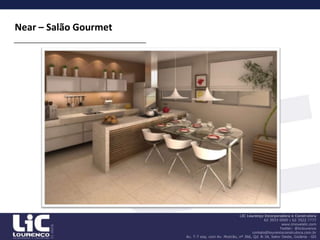 74,94 m2Lourenzzo del Parco - InformaçõesViverbemfaz parte da suanatureza.O Lourenzzo del Parco é um projetointeligente, de arquiteturacontemporânea, bomgosto e muitoconforto. O lugar ideal paraquembusca o equilíbrio entre as convivênciasurbanas e a tranquilidade de estarcercadopelanatureza. O Lourenzzo del Parco estálocalizadoemuma das regiõesquemaiscrescena capital. O ParqueAmazôniaéconsideradohojeumaexcelenteopção de investimentodevidoaoseuplanourbanístico e toda a infra-estruturaque se instalanaregião.Osapartamentoscontam com Sala com 2 ambientes, Amplavaranda com mais de 7 m2 e projetoflexível com 3 opções de plantas.Área de Lazer:Churrasqueira, Piscinaadulto com cascata e raia de 22m, piscinainfantil, 2 salões de festase Sauna.