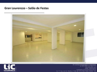 Hall social independente do hall de serviço