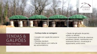 Cover Light - soluções em coberturas e tendas Industriais.
