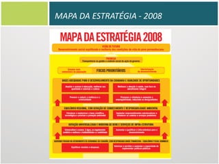 MAPA DA ESTRATÉGIA - 2008

 