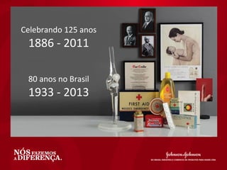 Celebrando 125 anos
 1886 - 2011

 80 anos no Brasil
 1933 - 2013
 