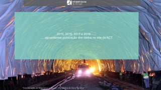 2015, 2016, 2017 e 2018……
…..aguardamos publicação dos dados no site da ACT.
“Coordenação de Segurança e Saúde – Perspetiva do Dono de Obra”
 
