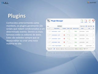 Sumário de conteúdo no formato RSS;
