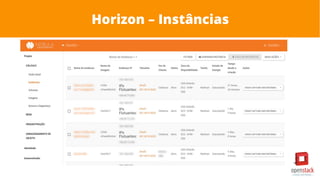Horizon – Instâncias
 