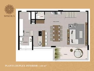 PLANTA DUPLEX INFERIOR– 156 m² 
 
