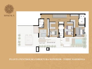 PLANTA PENTHOUSE COBERTURA SUPERIOR– TORRE HARMONIA 
 