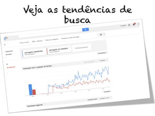 Veja as tendências de
busca
 