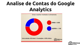 Analise de Contas do Google
Analytics
 