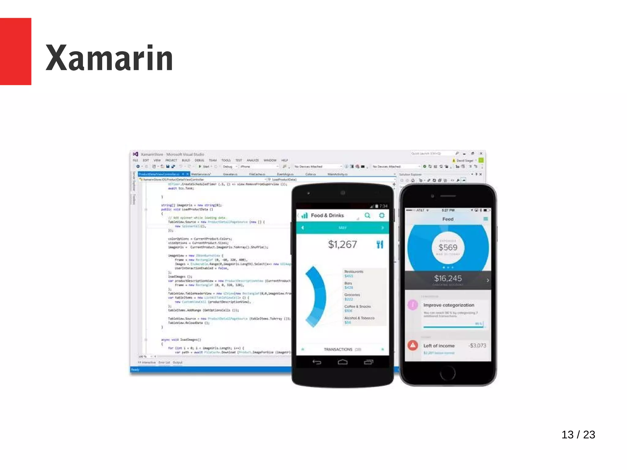 13 / 23
Xamarin
 