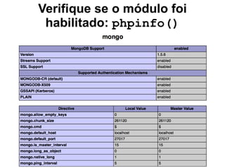 Verifique se o módulo foi
habilitado: phpinfo()
 