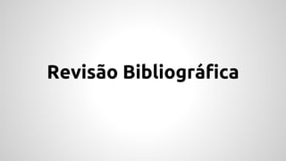 Revisão Bibliográfica
 