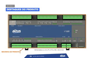 ALTUS | NEXTO XPRESS
Dimensões (L x A x P): 213 x 90 x 32,2 mm
MECÂNICA DO PRODUTO
DESTAQUES DO PRODUTO
MECÂNICA
24 ALTUS | NEXTO XPRESS
 