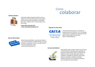 Como
  colaborar
 