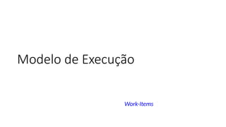 Modelo de Execução
Work-Items
 