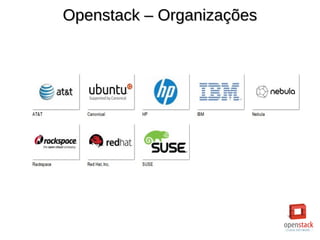 Openstack – OrganizaçõesOpenstack – Organizações
 