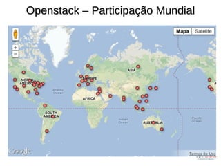 Openstack – Participação MundialOpenstack – Participação Mundial
 