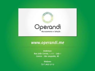 Apresentação Operandi 