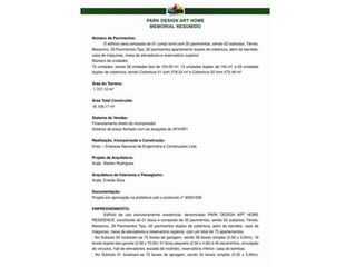 Apresentação Park Design