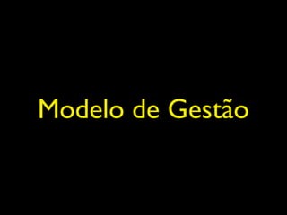 Modelo de Gestão
 