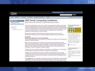 © 2012 IBM Corporation
 