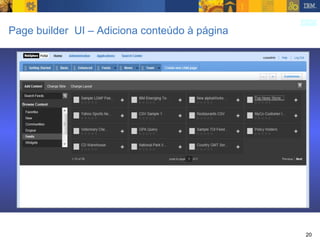 Page builder  UI – Adiciona conteúdo à página 